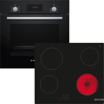 Bosch HBD231FB65 - Einbau-Backofen-Set, HBF133BA0 + PKE61RAA2E, Einbau-Backofen, Elektro-Kochfeld, 60 cm
